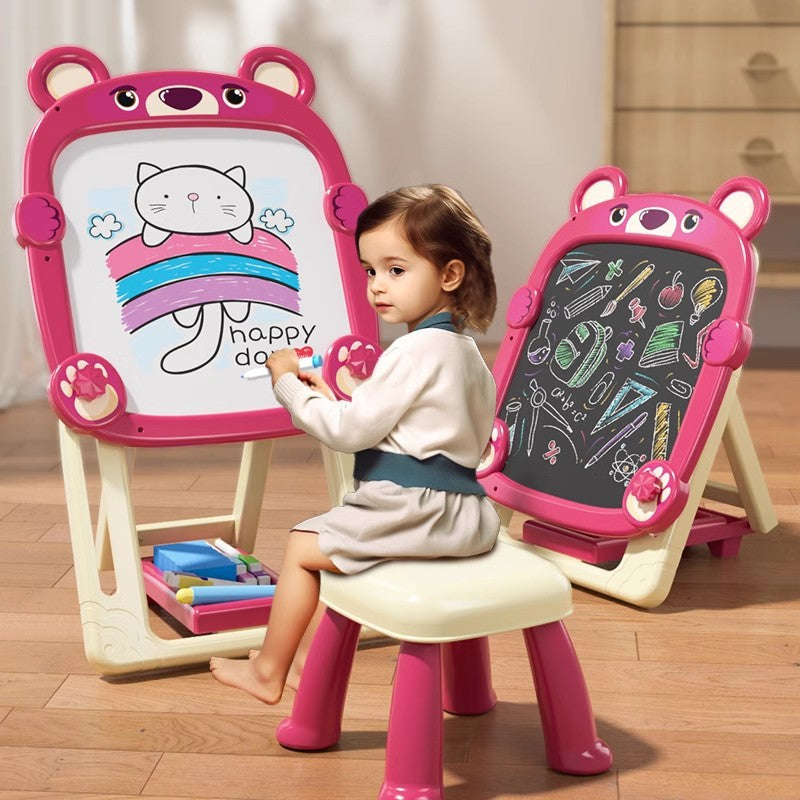 Children's drawing board for home infant writing board baby doodle double-sided handwriting board erasable blackboard drawing toy