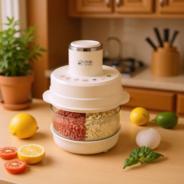 Xinjiang Kefa Meat Grinder Xidao 5L Large Capacity Household Automatic Supplementary Food and Noodles Integrated Meat Grinder