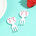 popular football creative fruit fork accessible luxury high-end cute cartoon fork set disposable