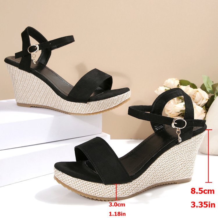 summer new arrival: plus-size wedge sandals for women (sizes 35-42). wholesale available. dropshipping to  and