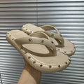 Eva flip-flops women's summer 2026 new french style flat bottom outdoor summer sandals beach wear fashion