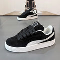 2026 autumn new men's flat casual sneakers, korean style fashionable couple's student sports shoes, trendy brand bread shoes