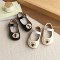 Vancahao soft bottom girl shoes flower baby toddler shoes spring & fallnew arrival leather shoes kidsembroider princess shoes