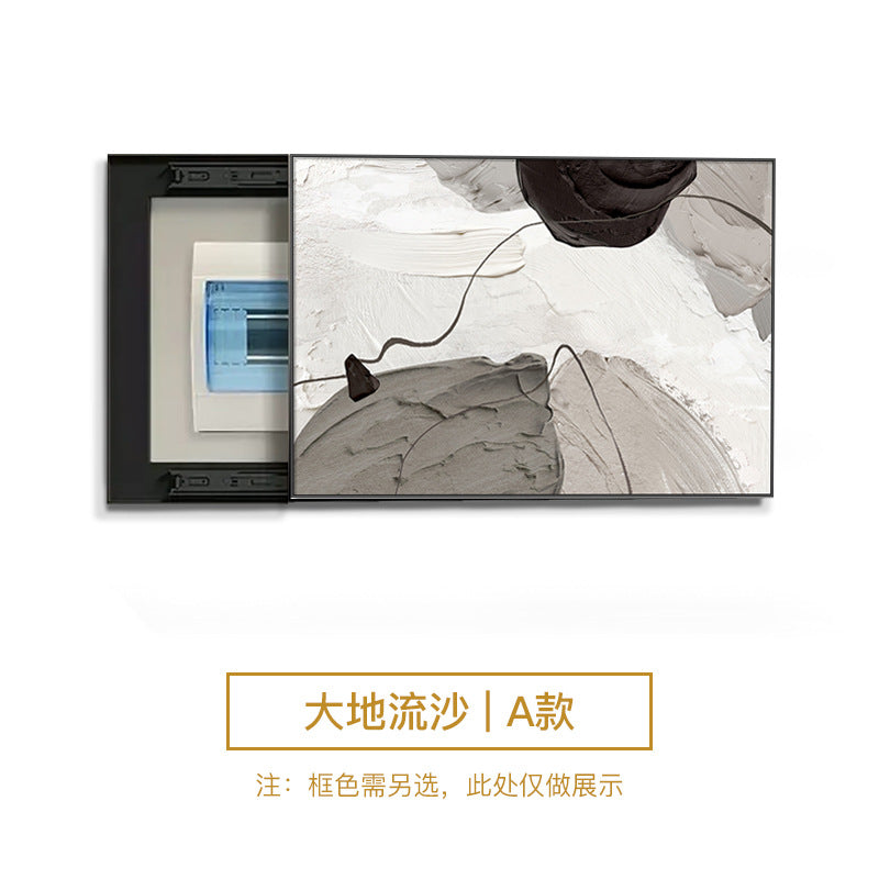 Abstract meter box decorative painting modern simple occlusion box restaurant switch distribution box living room aisle switch hanging painting