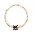 Halloween bracelet wholesale fashionstylishniche style pumpkin ghost cat festival oil drop diamond elastic bracelet for women