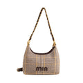 Underarm contrast color casual small square bag women's 2025 spring new korean style retro fashion large capacity commuter shoulder bag