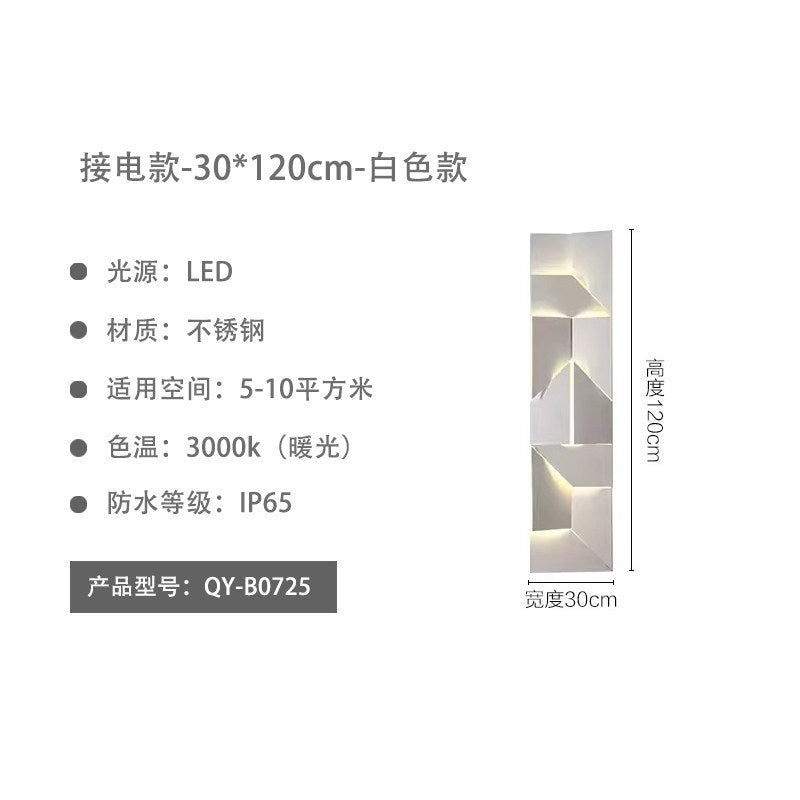 Outdoor wall light villa solar waterproof garden light outdoor entrance exterior wall art creative landscape atmosphere wall lamp
