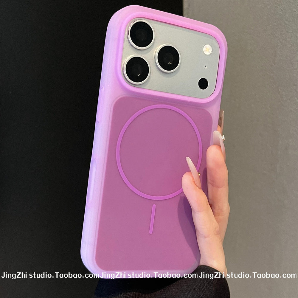 Suitable for iphone17promax mobile phone case jelly liquid silicone magnetic mobile phone case apple 15 protective cover 16