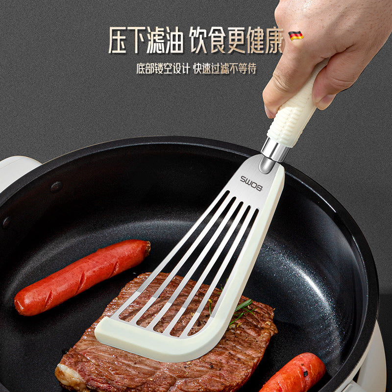 Fried fish shovel clip butterfly silicone shovel household kitchen frying shovel spatula high temperature non-stick pan frying steak leak shovel kitchen utensils
