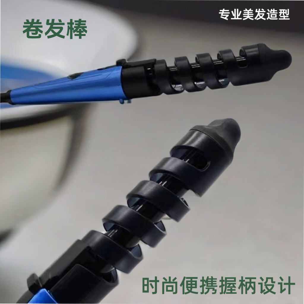Cross-border hot-selling new three-in-one straight-rolled dual-purpose curling iron, splint, hair straightener, spiral curling iron, comb set.