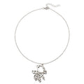 Wholesale disco sweater chains, european and american cross-border jewelry, astronaut stainless steel necklaces, unisex versatile chokers