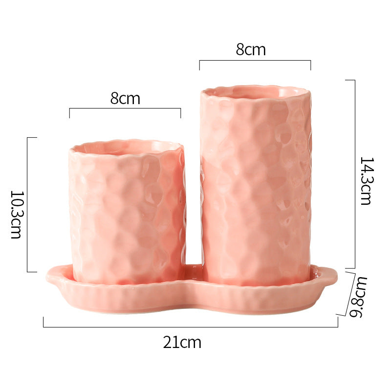 Macaron color chopstick cage for home kitchen storage kitchen utensils with drain holes hammered chopstick barrel spoon tableware storage