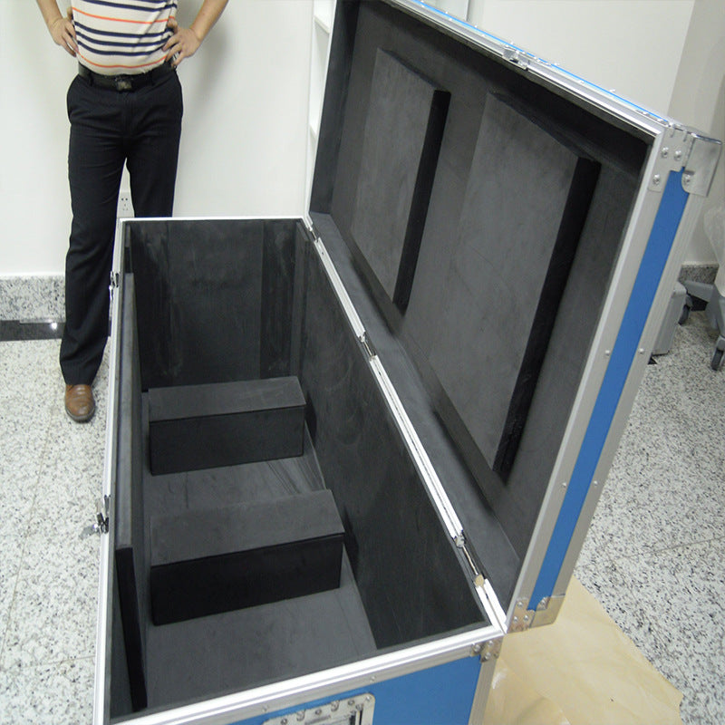 Dongguan manufacturer custom aluminum alloy air box instrument trolley case exhibition transportation box turnover aviation same box
