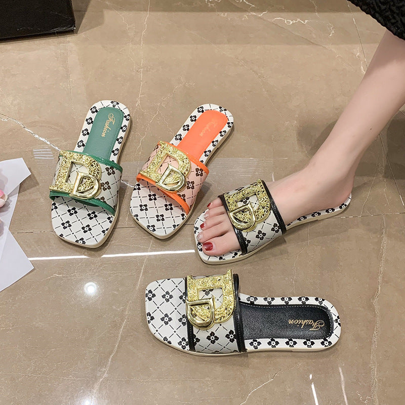 2025 new summer women's slippers - trendy soft sole sandals, casual fashion beach outdoor thick sole slippers