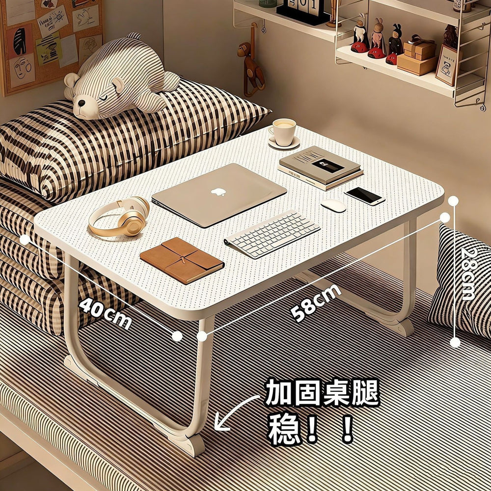 Bedside desk folding small table student dormitory writing desk dorm room essential laptop table assembly-free