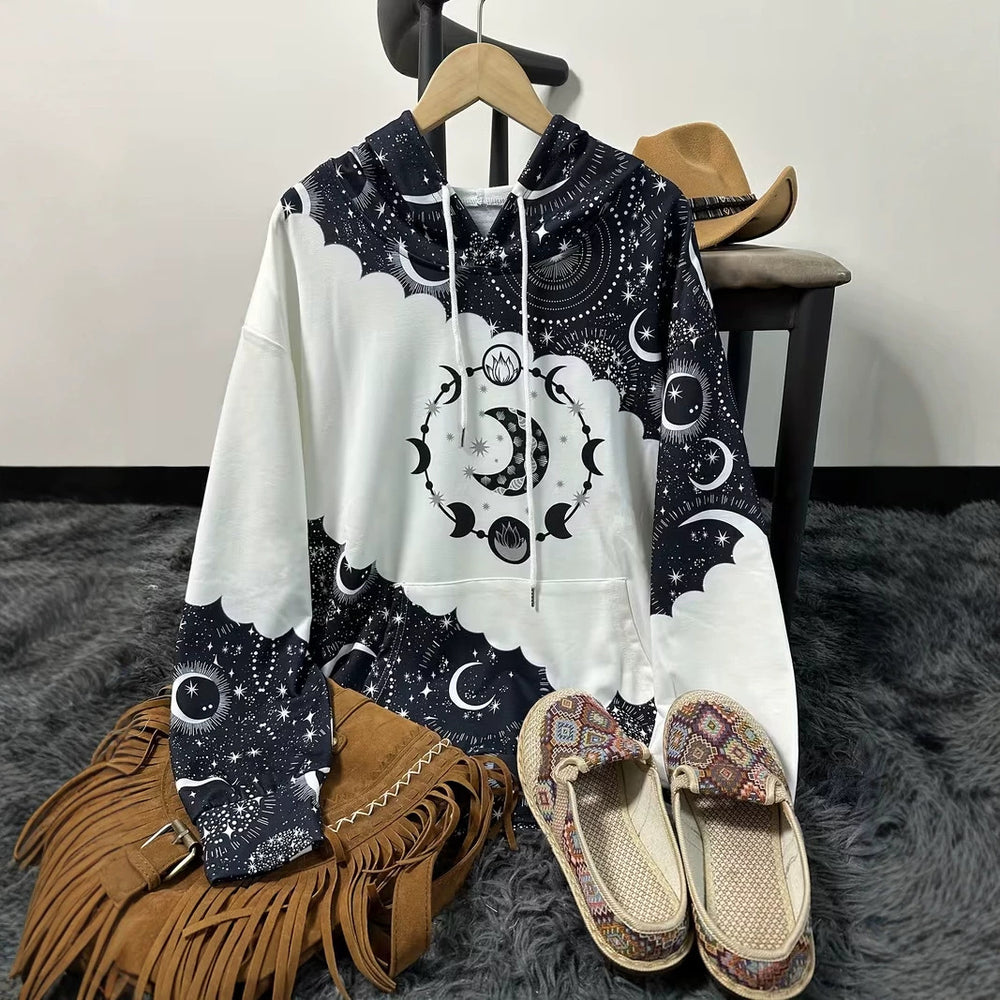 hot-selling women's hoodies, new casual loose long-sleeved hooded sweatshirts, dropshipping available