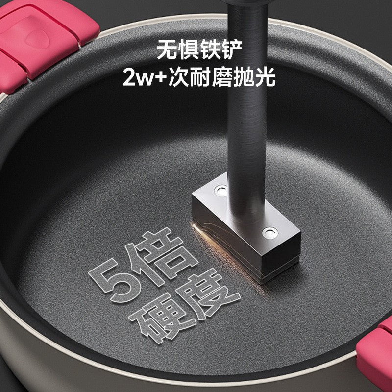 New low-pressure non-stick soup pot, brand new, uncoated, multi-functional, large capacity, micro-pressure cooker, stove-top compatible, wholesale gift option