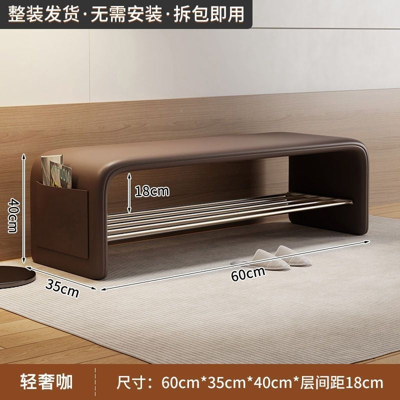 For home door shoe changing stool stool all-in-one shoe cabinet entrance shoe stool accessible luxury bedroom bench bench