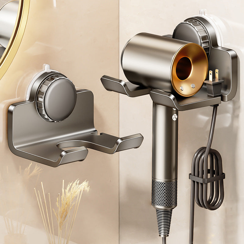Bathroom vacuum suction cup hair dryer storage rack punch-free hair dryer hanging rack bathroom hair dryer storage rack