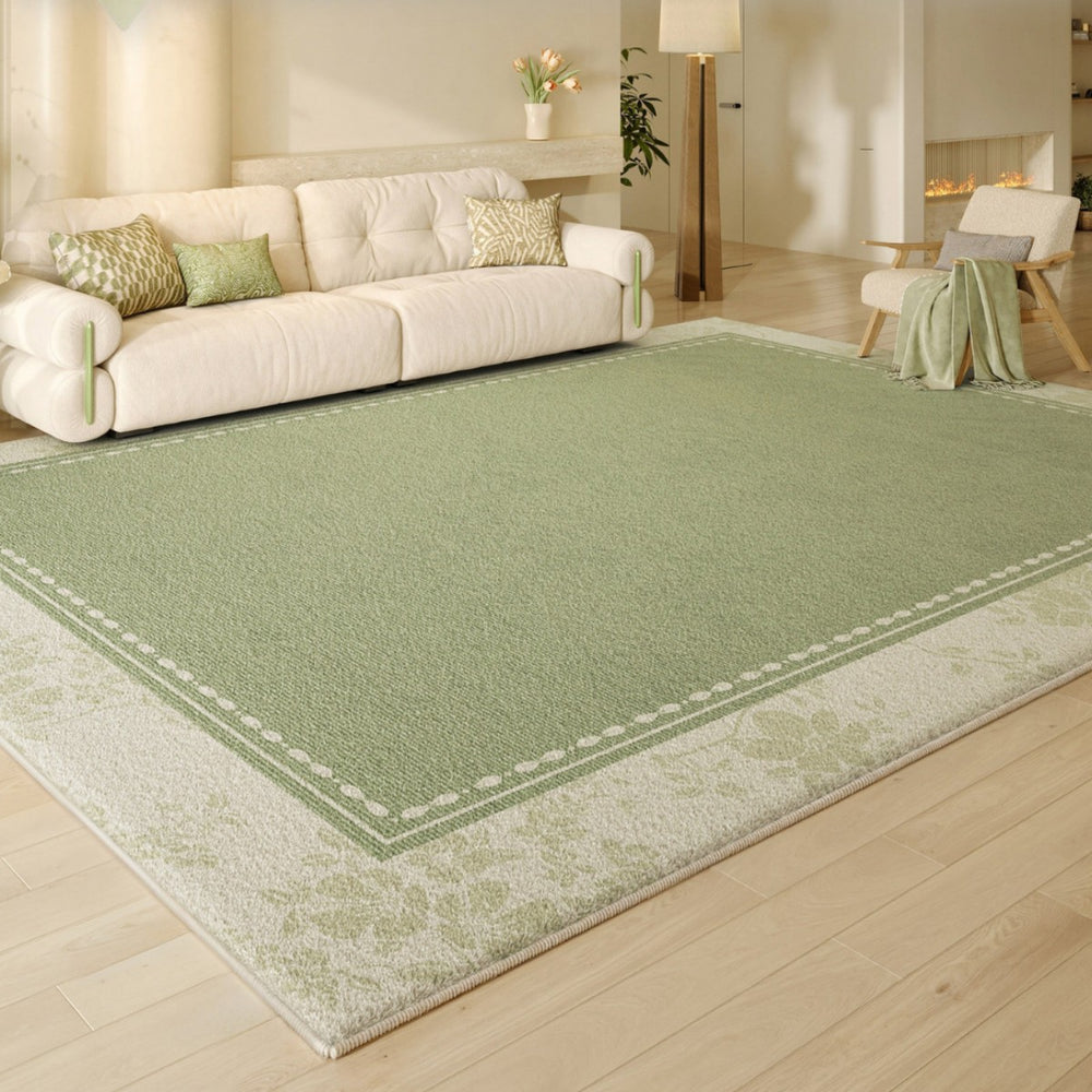 Carpet living room no-wash and wipeable medieval cream style soundproof bedside bedroom non-slip sofa floor mat full coverage large area