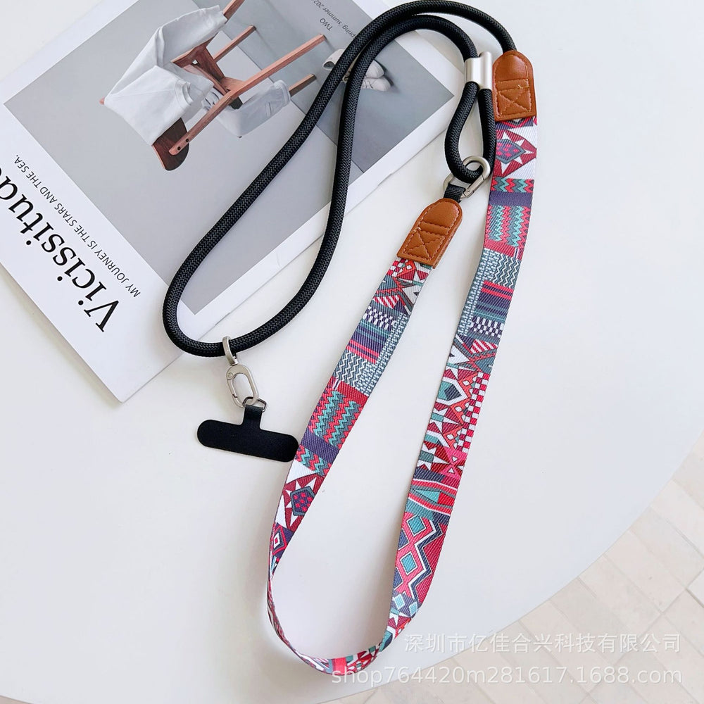 New crossbody lanyard: wide strap camera & phone chain - premium design, wearable, adjustable phone strap, outdoor anti-loss cord