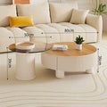 French cream style coffee table light luxury normcore living room slate coffee table modern small apartment storage scandinavian round combination