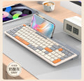 Viper k100 bluetooth dual-mode wireless keyboard - slim chocolate keycaps, ideal for desktop, laptop, office, business, and portable use