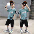 Boys' summer outfit set:  new summer collection - lightweight, sporty, cool & trendy styles for mid-to-large boys