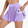 Cloud-feel breathable slimming hip-hugging sports skort - outdoor running, fitness, tennis, pleated skirt, anti-exposure yoga skort