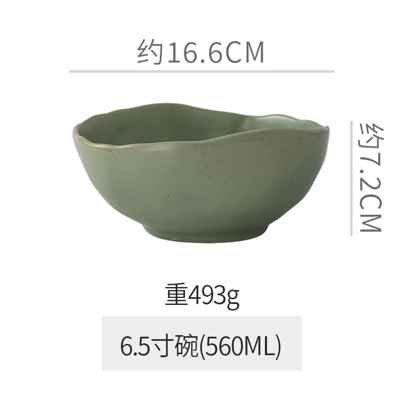 Stylish special-shaped bowls, plates, dishes, retro, good-looking restaurants, hotels, for home, steak plates, desserts, pastries, rice bowls