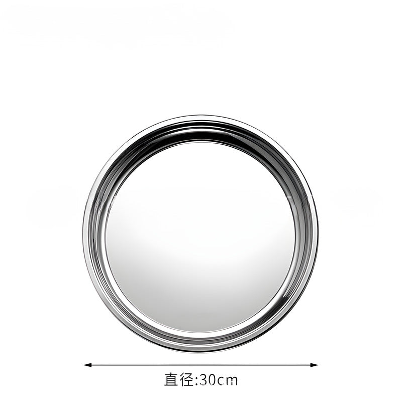 Export stainless steel tray, beautiful plate, for homeclassy jewelry storage tray, hotel commercial metal disc