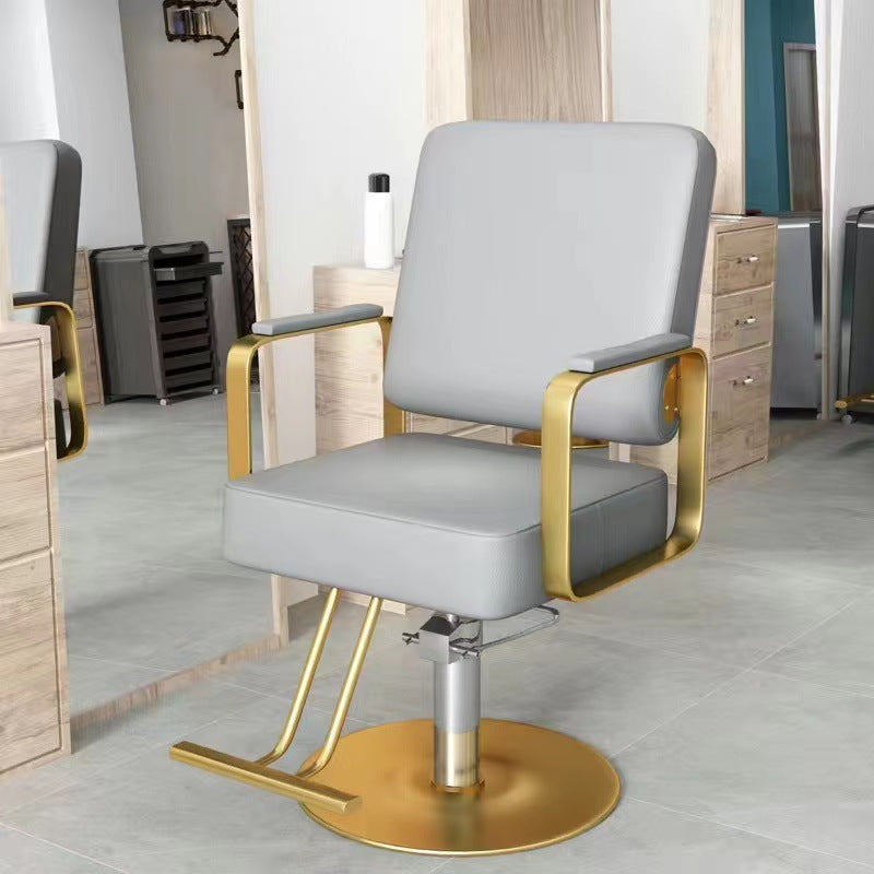 Hair cutting chair stainless steel chair hair salon hairdressing shop use wholesale adjustablerotatefashion seat adjustablerotate