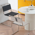 Modern casual saddle leather cantilever chair medieval style dining chair restaurant hotel milk tea shopaccessible luxuryretro saddle chair