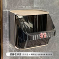 Milk gray-square storage box [including bows] 2 pack