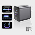 Custom 45w gan charger with ai smart display, foldable tft fast charging adapter for tablets and phones