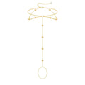 2025 amazon bestseller: new fashion metal ball anklet for women, multi-layer gold bead chain, unique anklet ring