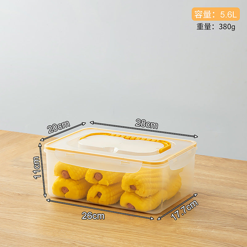 Breakfast steamed bread fresh-keeping box bread box refrigerator frozen storage box with lid sealed food grade food storage box