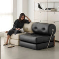 Single sofa small apartment living room tofu block tajine sofa bed foldable dual-purpose cream style modular lazy sofa