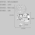 Nordic gold crystal mirror front light light luxury iron bedroom bedside wall lamp bathroom dressing table makeup hotel corridor