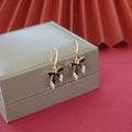 new arrival korean black bow earrings trendyeasiest for matchpopularaccessible luxurysense of design ear hooks earrings