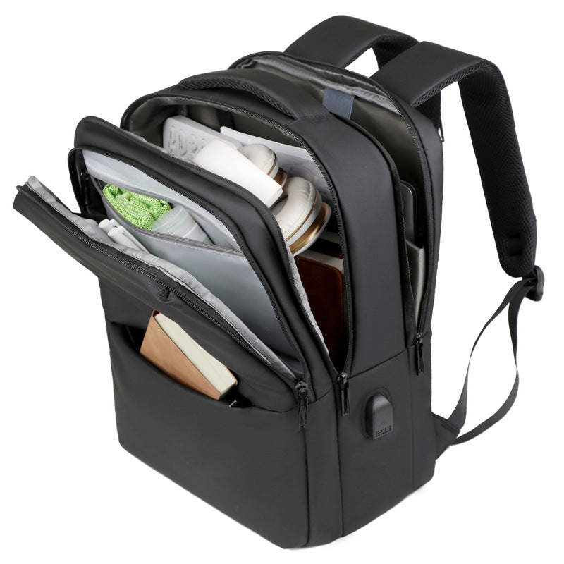 Business Backpack USB Port Portable Charging Commuter Computer Bag Male College Student Game Book Travel Backpack