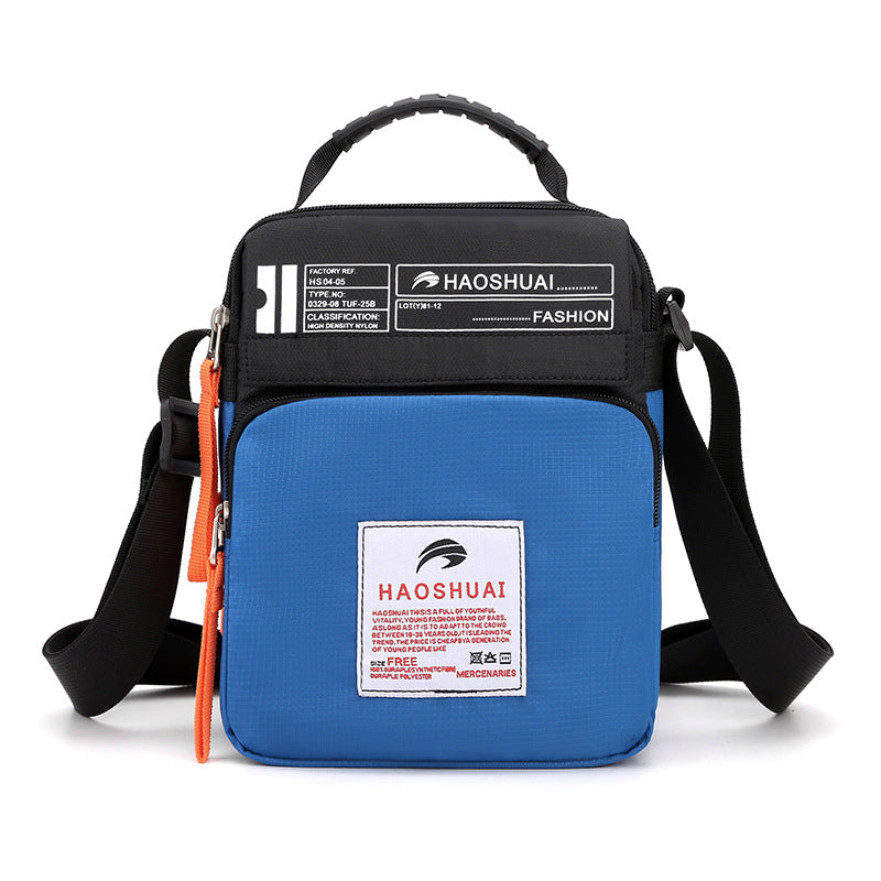 Cross-border new men and women messenger bag fashion casual shoulder bag sports bag outdoor waterproof satchel one piece delivery