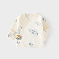 Babibele newborn baby clothes boneless fall and wintervelcro half back pajamas full month monk clothes baby tops
