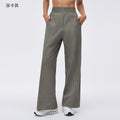 Outdoor water-resistant activewear lounge pants for women - elastic waistband, loose fit, quick-drying, breathable, straight-leg gym pants d26015