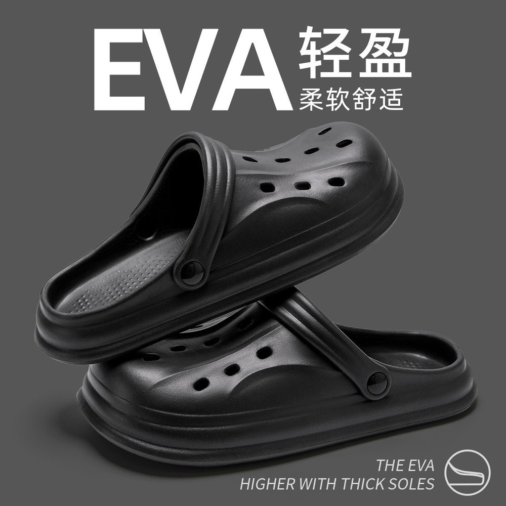 2026 new beach & seaside play garden non-slip fashion clogs - hollow-out, breathable, all-season versatile crocs