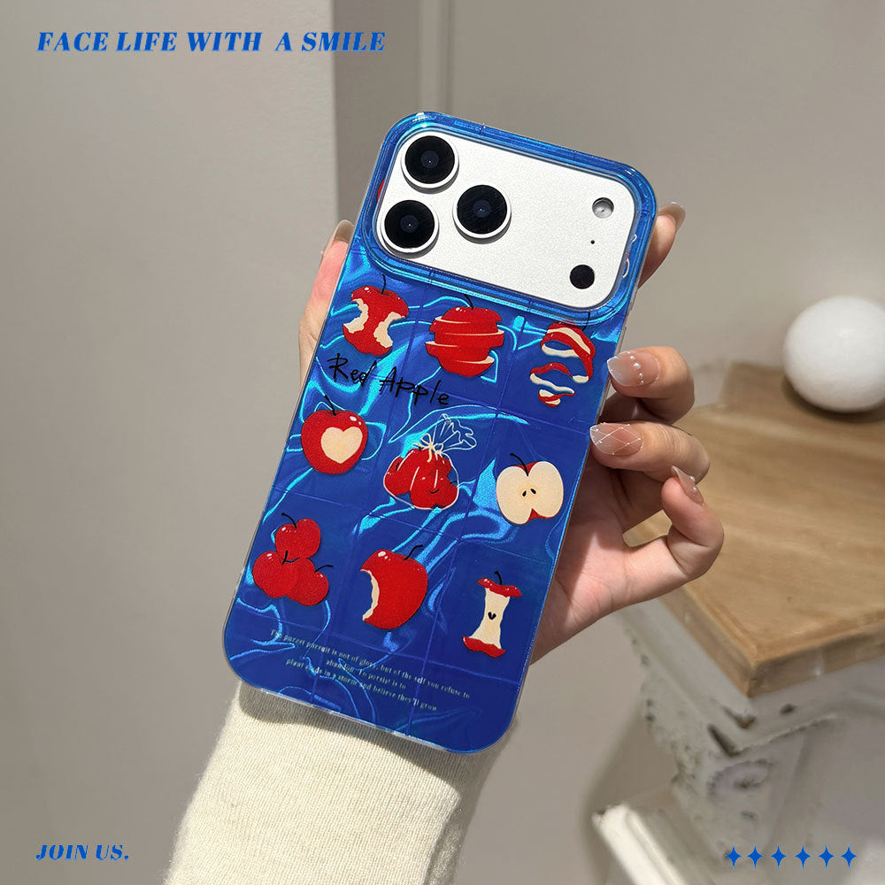 Fyd water ripple suitable for apple 17pro mobile phone case retro style oil painting apple iphone16pm protective cover 15