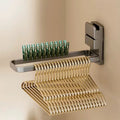 Suction cup clothes hanger storage handy gadget balcony punch-free wall-mounted foldable clothes hanger for home clip storage drying rack