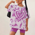 wholesale girls' short-sleeve and shorts sets, fashionable spring, summer, and autumn outfits for girls
