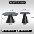 Minimalist glass coffee table - modern round/square top - simple, light luxury living room tempered glass side table