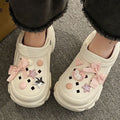 Thick sole crocs women's slippers summernew arrivaltrendy home outdoor heightenednon-slipboutiqueins beach sandals
